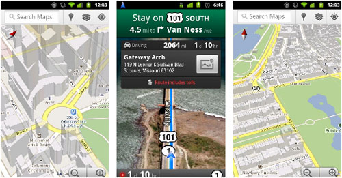 Google Maps Navigation für Android